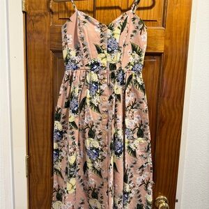 DAVI & DANI Floral Midi Dress
